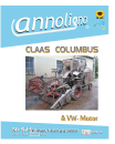 CLAAS Mähdrescher Columbus & VW/Volkswagen Motor Typ 122/1 & ZF Getriebe MD-7 Bild- Ersatzteilliste & Explosionszeichnungen  - annoligno 423 -